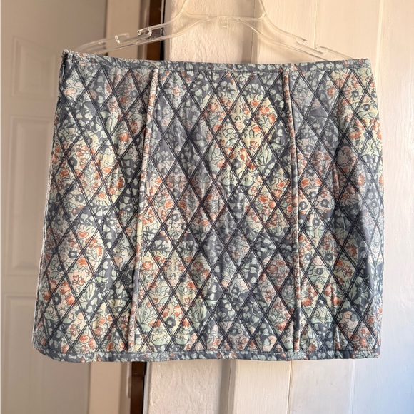 Free People Blue Floral Mini Skirt - Picture 4 of 7